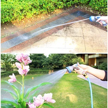 

Thumb Control Watering Handheld 8 Patterns Sprinkler Household High Pressure Portable Washing Cleaning Tools Lawn Water Sprayer