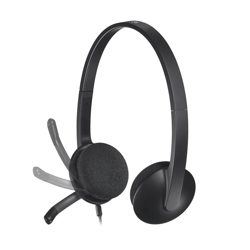 Использование: компьютерные наушники Logitech H340 с USB разъемом разработанные в офисе