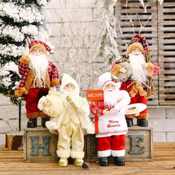 

Santa Claus Big 30*20cm 2020 Christmas Tree Ornaments Gift Year Decoration Christmas Merry Decoration Home New Kids Ne I2T3