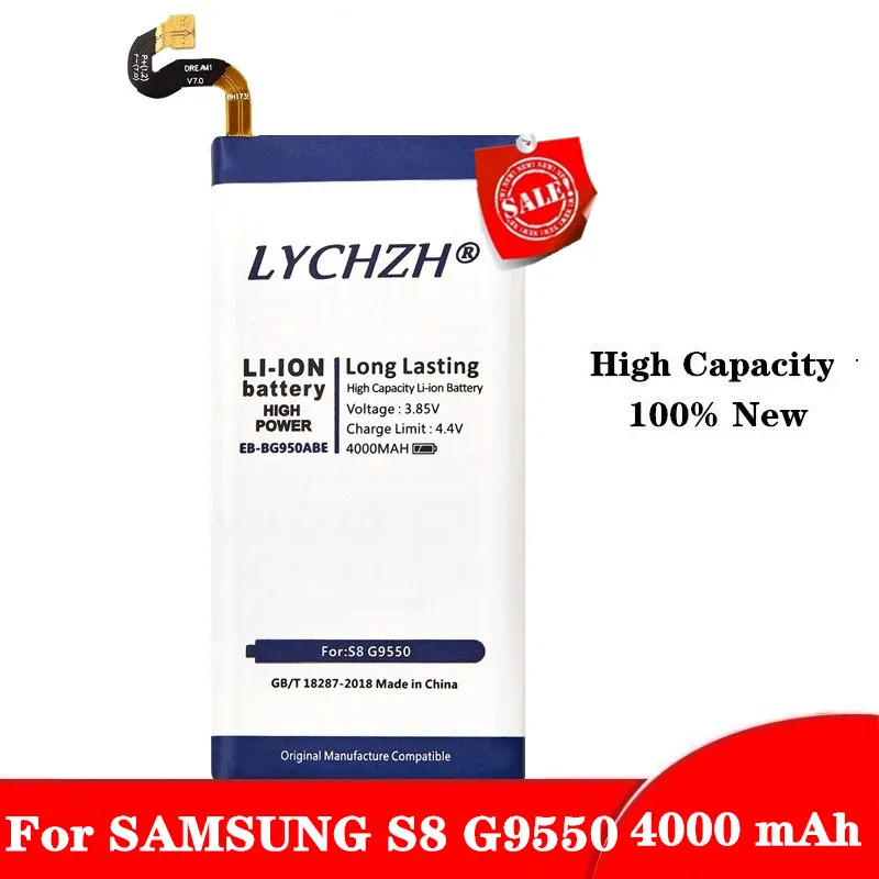 

For SAMSUNG Original Battery EB-BG950ABE EB-BG950ABA For Samsung GALAXY S8 SM-G9508 G9508 G9500 G950U G950F 4000mAh