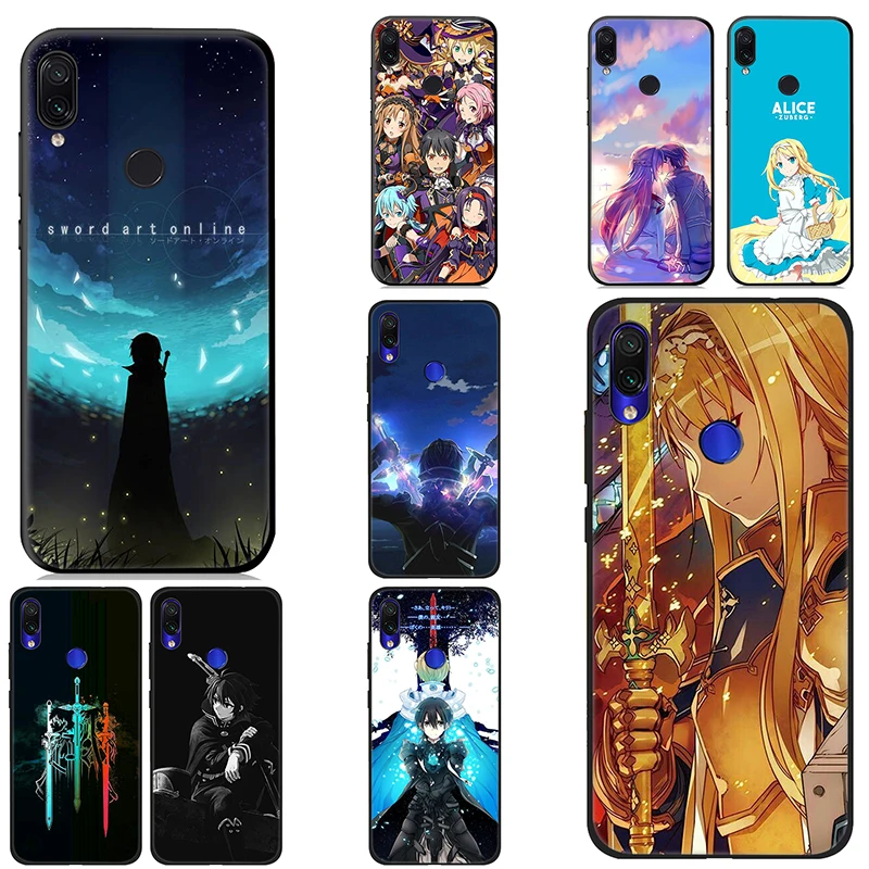 IYICAO Sword Art Online Soft Case for Xiaomi Redmi K20 8A 7A 7 S2 6 Pro 5 Plus Go 5A 4X 4A Silicone |