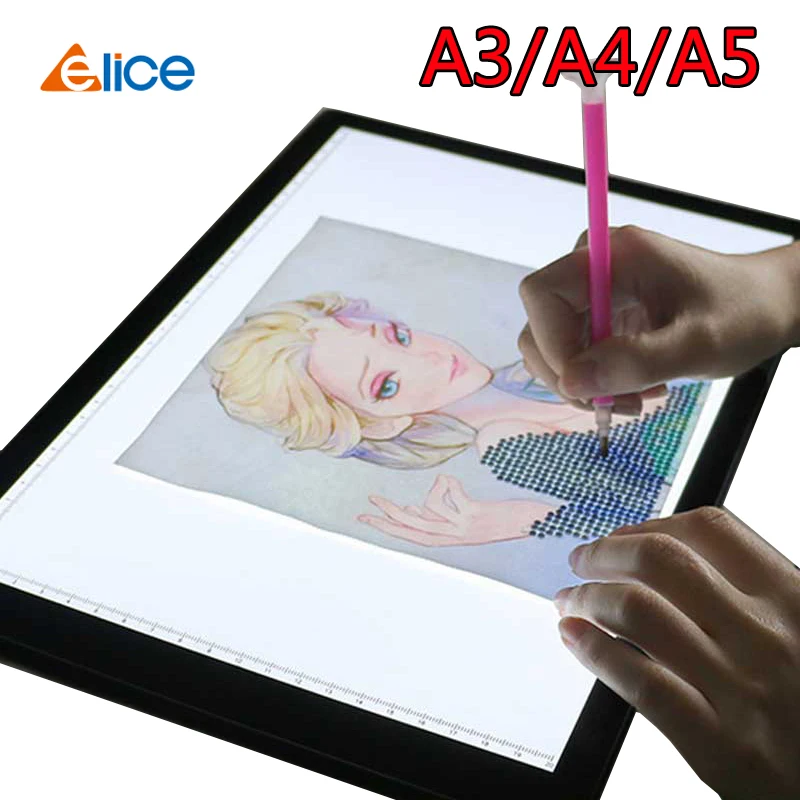 

Elice LED Drawing Tablet Digital Graphics Pad A3 A4 A5 USB LED Light Box Copy Board Electronic Art Graphic Painting Writing Tabl