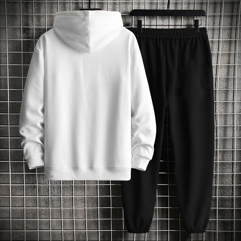 OEIN Trening Casual Bărbați Hanorac cu Capăt Ținută Toamnă Bărbați Seturi Sport 2021 Hanorac Bărbat + Pantaloni 2PCS Jogging_voghion.com