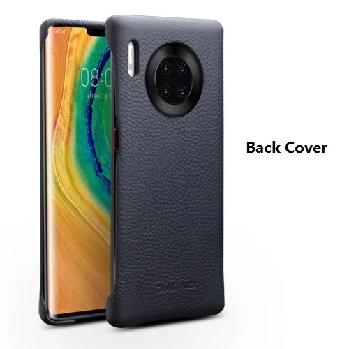 QIALINO Luxury Genuine Leather Phone Case for Huawei P30/P40 Pro Ultra Slim Smart View Wake Sleep Up Cover for Huawei Mate30 Pro huawei silicone case Cases For Huawei