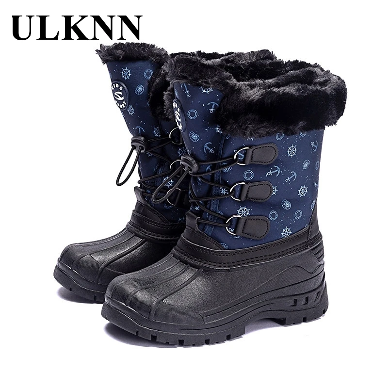 

ULKNN 2020 Children Boots Baby Kids New Cotton Shoes Keep Warm Korean Style Autumn Winter Anti-slip Girls Casual Sneakers