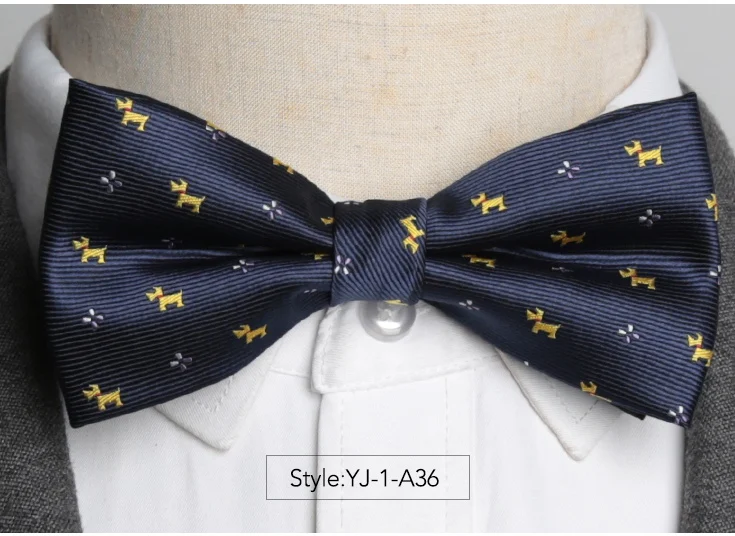 Мужской галстук-бабочка, модный галстук, мужская рубашка, аксессуары, подарочные галстуки, мужские галстуки-бабочки, формальный галстук, деловой, Свадебный, регулируемый галстук-бабочка - Color: ZY-YJ-1-A36