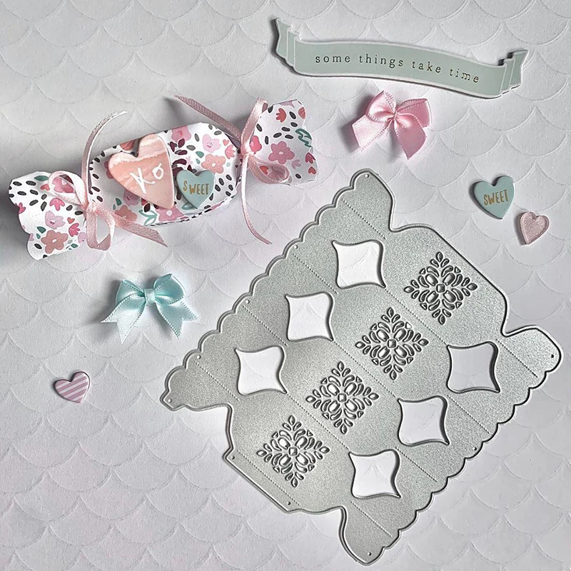 Matrices de découpe en métal pour la fabrication de cartes et de fleurs, pour scrapbooking, albums, fêtes, mariages, festivals, décoration