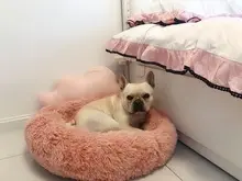 Basket Pet-Kennel-House Dog-Bed Calming Dogs Large Sleeping-Mat Fluffy-Cushion Dount