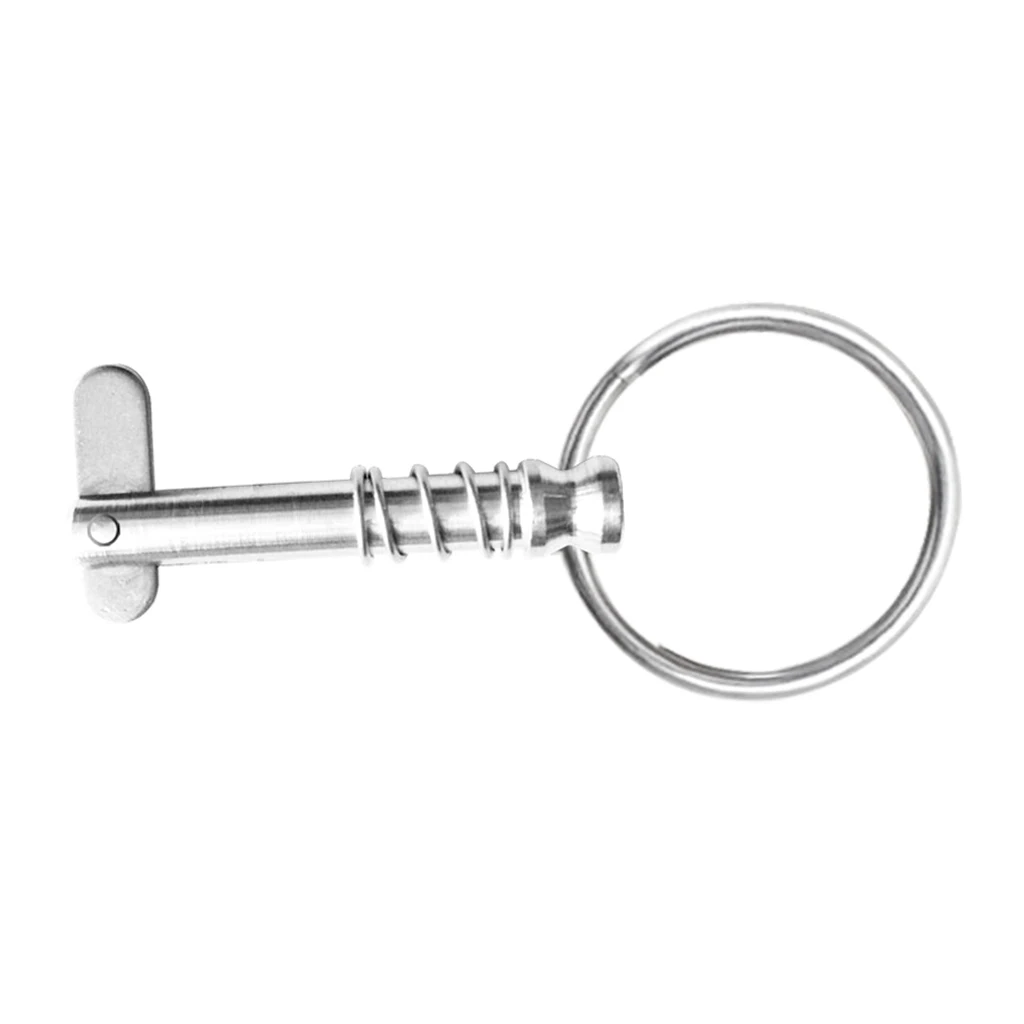 Stainless Steel Quick Release Pin & Pull Ring for Boat Bimini Top Deck Hinge Stainless Steel Quick Release Pin & Pull Ring for Boat Bimini Top Deck Hinge