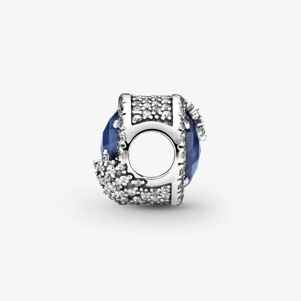 Blue Dazzling Snowflake Charm3