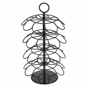

Rotating 36 Capsule Coffee Revolving Pod Holder Tower Stands durable Racks 4-layer Coffee Capsule holders