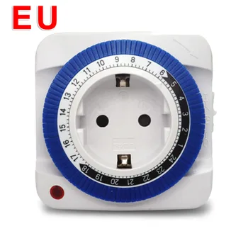 

1pc 3680W Rechargeable Timer Switch Home Security Electical Automation OFF/ON