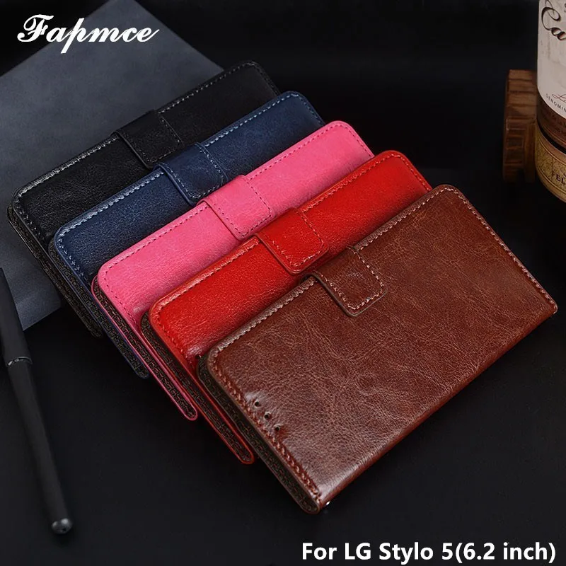 Luxury Flip PU Photo Frame Leather Case For LG Stylo 5 LM-Q720CS Wallet Phone Stylo5 Bags 6.2 inch | Мобильные телефоны и
