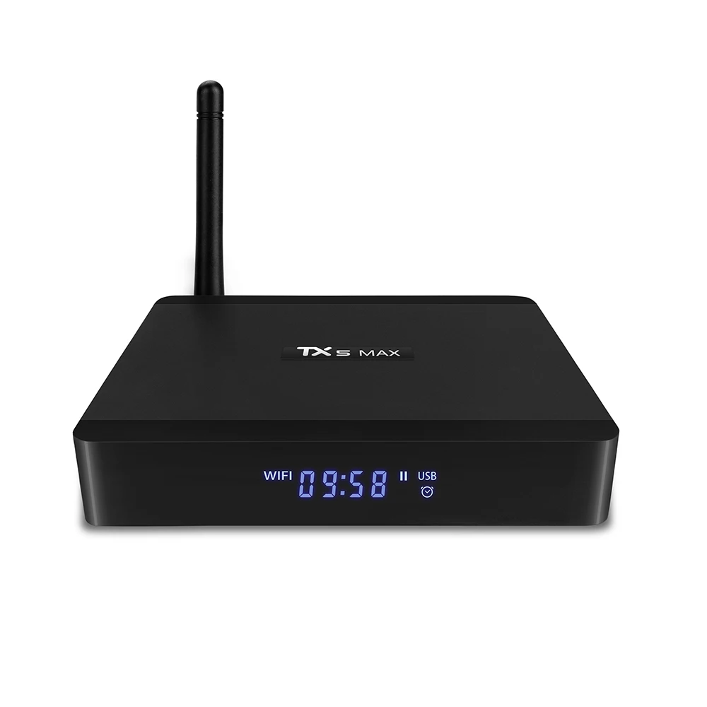 

Tanix TX5 Max TV Box Android 4GB S905X2 DDR4 4K 75fps Media Player Dual WiFi USB 3.0 BT 4.1 Gigabit Ethernet