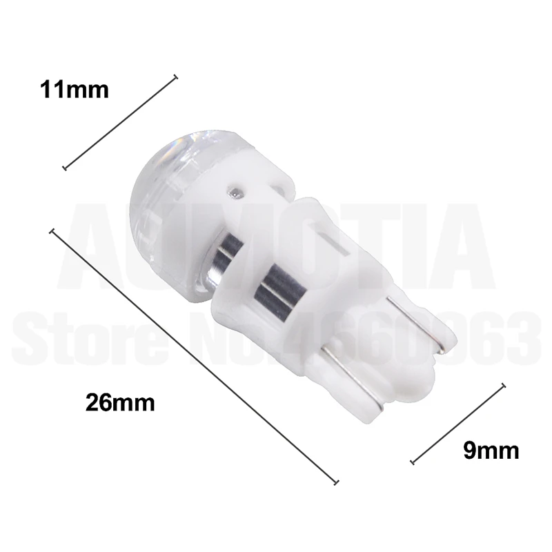 500x T10 светодиодный 194 168 W5W 3 светодиодный 2835 SMD авто отложным воротником сбоку номерной знак светильник лампа габаритного огня 501 AC/DC 12V объектив