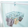 32 Clips Folding Clothes dryer Hanger Children Adults Clothes Dryer Windproof Socks Underwear Plastic Drying Rack 4