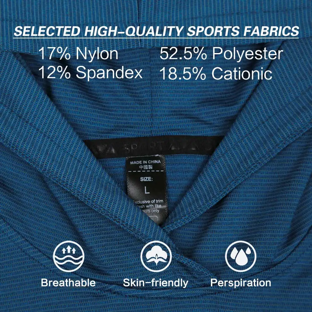 Fall Men's Running Sports T-Shirt, Quick-Drying Compression Training Hooded T-Shirt ,Rashguard for Men Fitness,Gym Coach Clothes