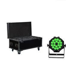 6X китайский сценический светильник 18*18 Вт 6в1 RGBAW UV светодиодный светильник, алюминиевый светодиодный светильник Par64, светильник для мытья, DMX сценический светильник с Powercon для мероприятий