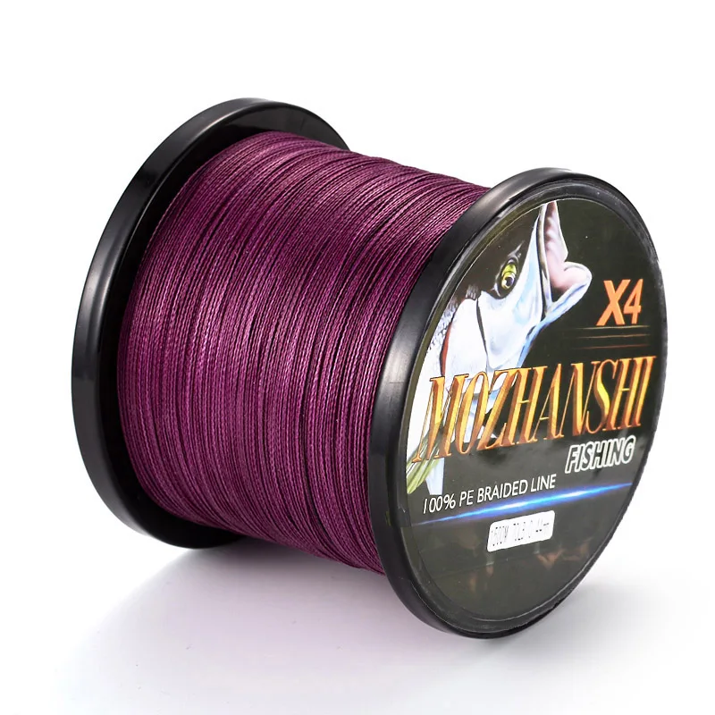 DORISEA new MOZHANSHI 4 Strands 1000M PE Multifilament Braided Fishing Line Wire 6-100LB - Цвет: PURPLE