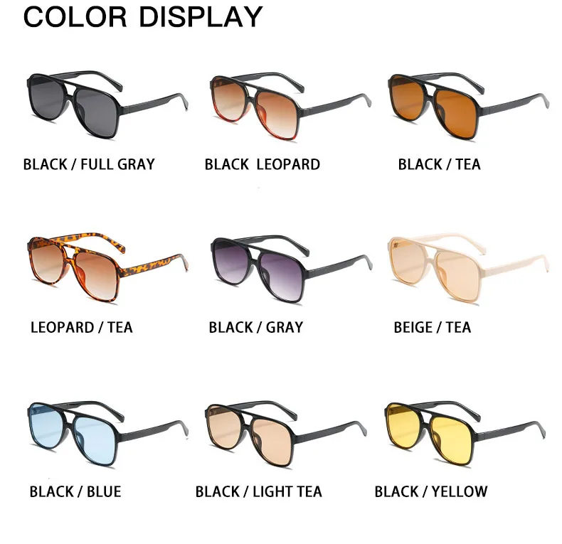 big round sunglasses Trends Pilot Sunglasses Women Vintage Yellow Brand Designer Sunglass Female Oversized Popular Glasses Eyewear Shades UV400 ladies sunglasses