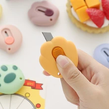 Ouvre enveloppe multifonctionnel, couteau utilitaire en forme de griffe de chat mignon, fournitures artistiques de bureau pour étudiants, papeterie scolaire et de bureau à domicile 1 pièce