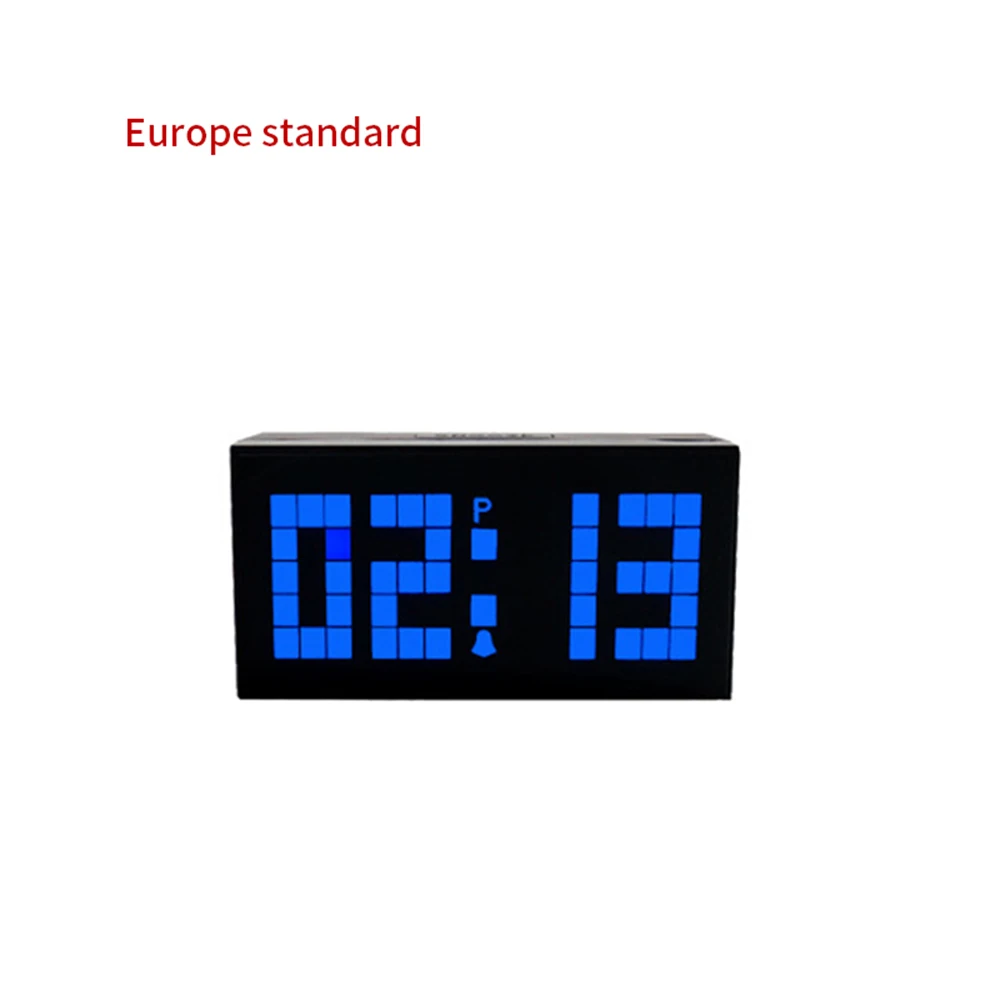 EU Blue Цельный смарт-радио Будильник сигнализация, работающая от солнечной батареи часы с режимом включения по таймеру ленивый будильник ночник Mute - Цвет: EU Blue