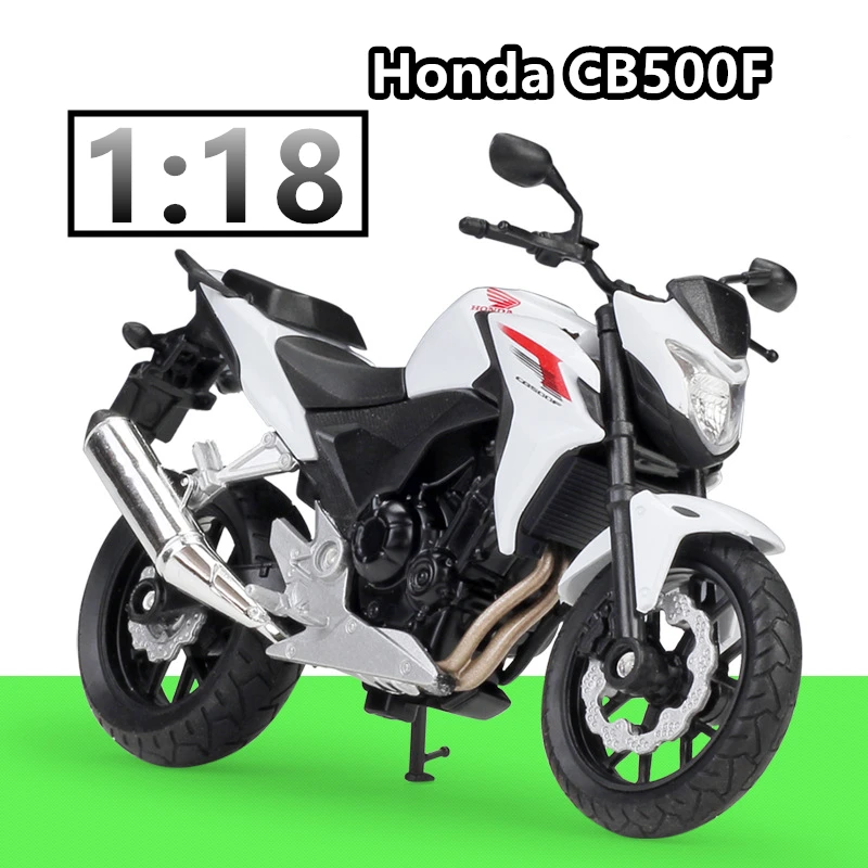 WELLY 1:18 HONDA Hornet литая под давлением модель мотоцикла из сплава игрушка для детей подарок на день рождения коллекция игрушек - Цвет: Белый