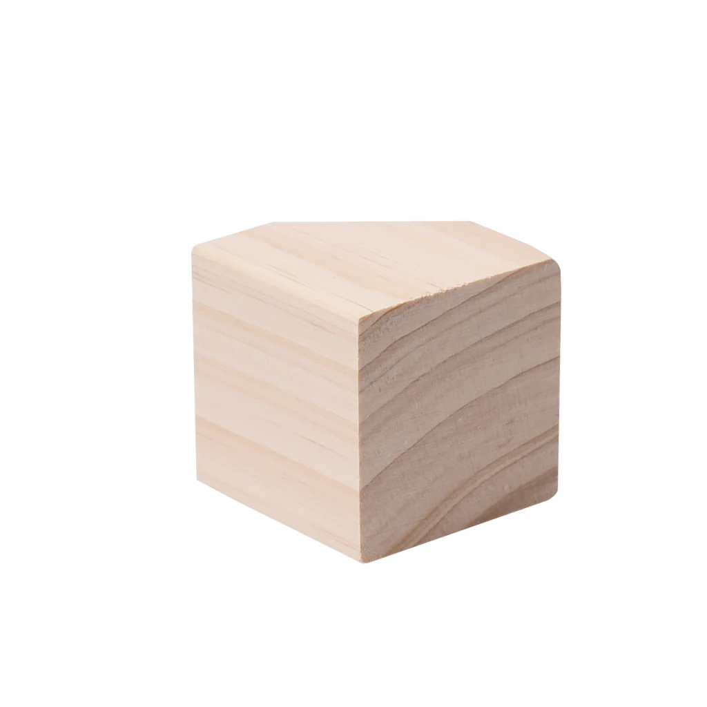 Unpainted Wooden Block Bracelet Ring Watch Jewelry Display Holder Decoupage DIY