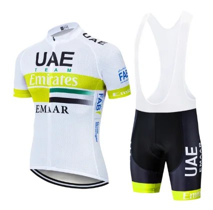 

NEW TEAM UAE Cycling Clothing Bike jersey 9D pad shorts set Ropa Quick Dry Mens summer tops pro BICYCLING Maillot Culotte