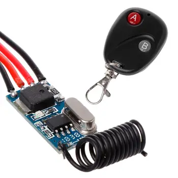 

Relay Relay Wireless Switch Remote Control DC3V 3.7V 5V 6V 7V 9V 12V Mini Power LED Lamp Controller Micro Receiver Transmitter