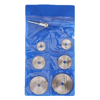 

HSS Circular Saw Blades Wood Cutting Discs Rotary Blades Tool Mandrel Set THIN889