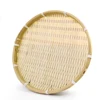 Handmade Bamboo Woven Fruit Basket Creative Household Storage Basket Refreshment Tray Kitchen Dishes Bamboo Sieve for Drying Tea 1