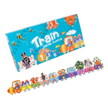 

1PC Traffic Puzzle Toy Enlightenment Puzzle Toy Ladder Scene Puzzle Digital Cognitive Toy for Child Home