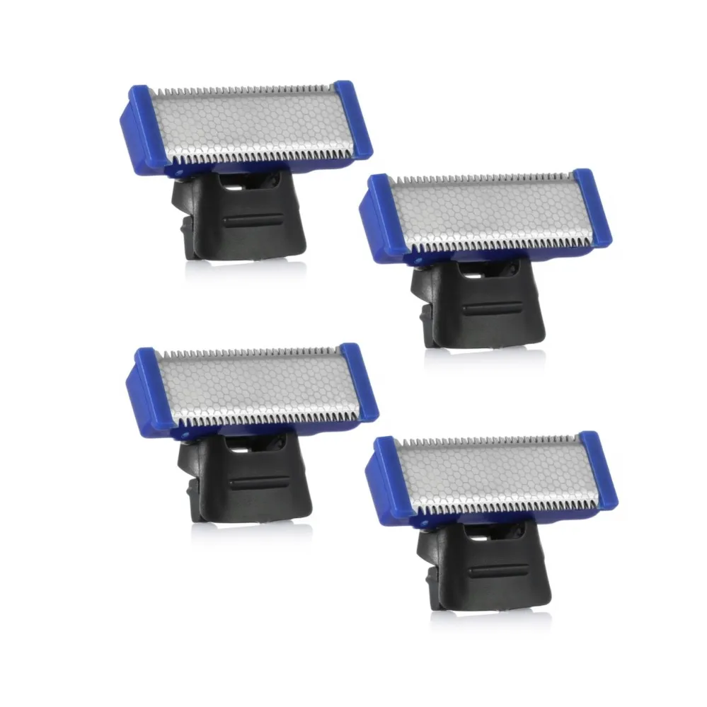 Electric Razor Shaver Head 3 in 1 Hair Trimmer Men Shaver Electric Rechargeable Blade Trimmer Edger Micro-1/2/4PCS