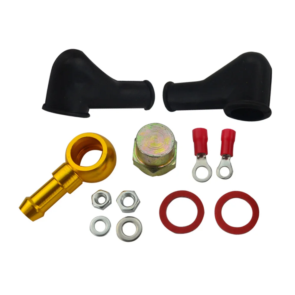 

8mm Rustproof Easy Maintenance Metal Hose Fitting Kit Adaptor Union Spare Outlet Durable 044 Fuel Pump Tail For BANJO