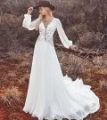 Boho-Beach-Bohemian-Wedding-Dresses-2020-Woman-s-Plus-Size-Bride-Gowns (4)_conew1