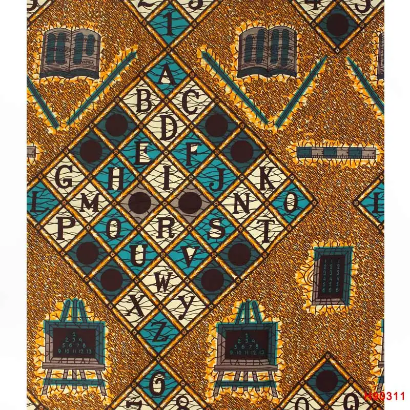 Анкара Африканский воск настоящий голландский воск ткань Африка принты ткань хлопок высокое качество Швейные Платья материал 6 ярдов