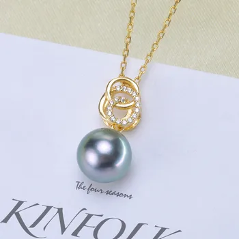 

DIY Accessory S925 Sterling Silver Pendant Holder Classic Bigger Pearl Pendant Jewelry Finding&Components