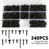 215/340/500pcs Pan Head Tapping Screw Cross Head M3/M4/M4.8 Self Tapping Screw Set Assortment Kit Black Furniture Carbon Steel ► Photo 1/6