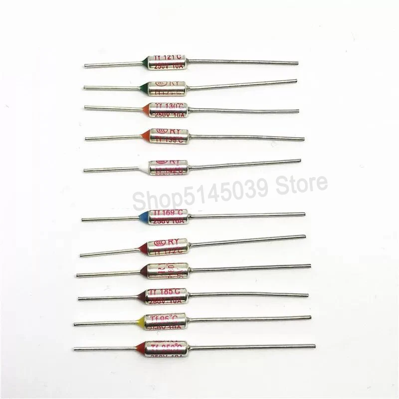 20 шт. TF Термальность предохранитель RY 10A 15A 250V Температура 65C 85C 100C 105C 100C 120C 130C 152C 165C 172C 185C 192C 200C 216C 240C 280C