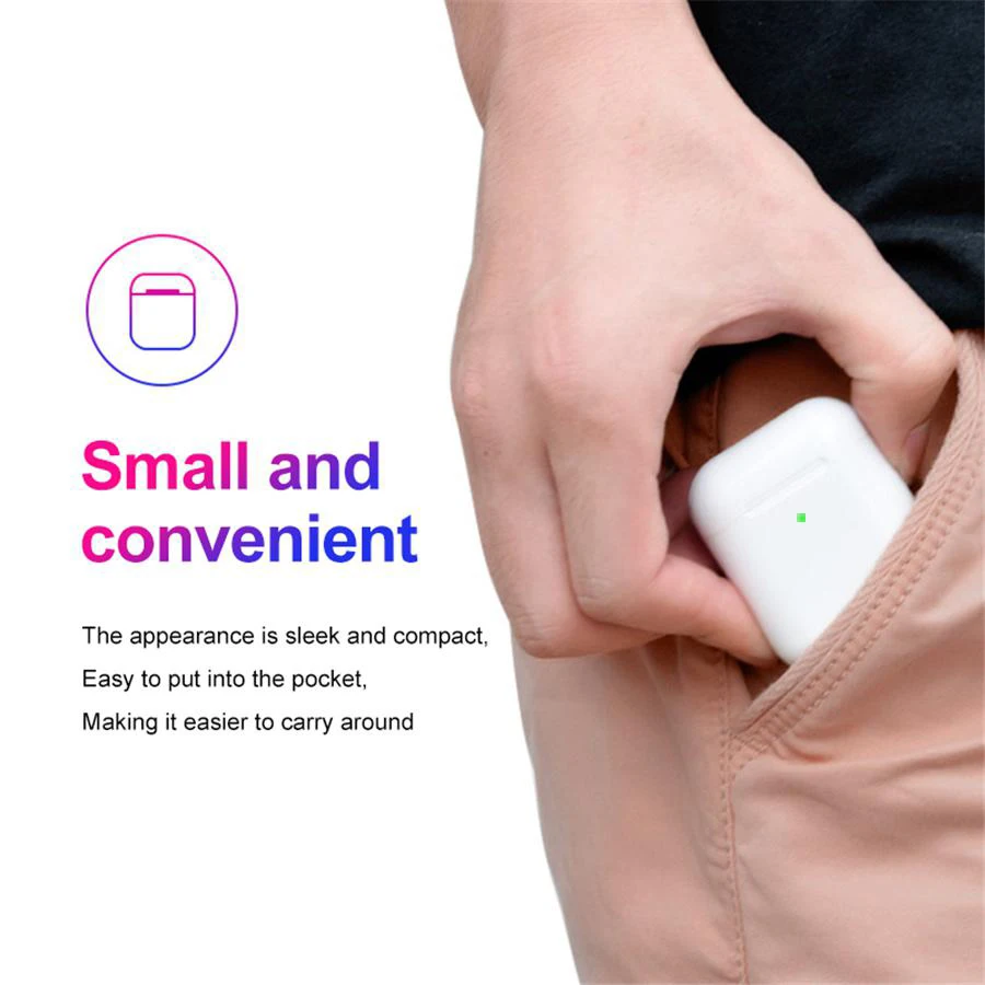 Original i80 TWS Air2 Earphone Wireless Bluetooth Headset Sports Headphones Stereo Earbuds for all mobile devices