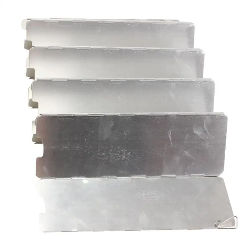 

For Outdoor Camping Picnic Stove Sliver Fold 10 Plates Wind Shield Screen