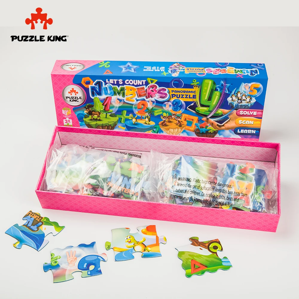 

Puzzle King Toys 140 *30cm AR 3D Jigsaw Puzzles Superior Puzzle Cartoon Animals Jigsaw Puzzles Educational Toys for Children