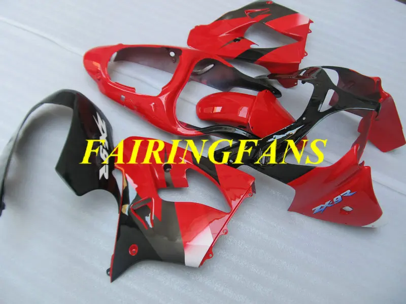 Motorcycle Fairing Body kit for KAWASAKI Ninja ZX9R 00 01 ZX 9R 2000 2001 ZX-9R Black hot red Fairings bodywork+gifts KS31 | Автомобили и