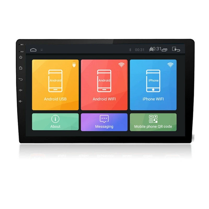 DC12V автомобильный MP5 плеер 9 дюймов Android 8,1 стерео радио HD lcd четырехъядерный wifi+ 1G+ 16G gps BT OBD регулируемое навигационное радио