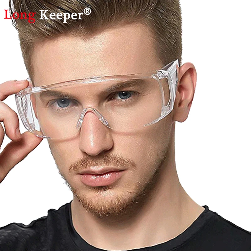 

New Work Safety Glasses Goggles Anti-Fog Windproof Dust Transparent Glasses Impact-Resistant Protective Working Clear Eyewear
