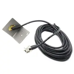 NMO металлический зажим с PL-259 соединитель UHF RG-58U 5 м кабель подходит для автомобильной мобильного радио TYT TH9800, WOUXUN KG-UV920R