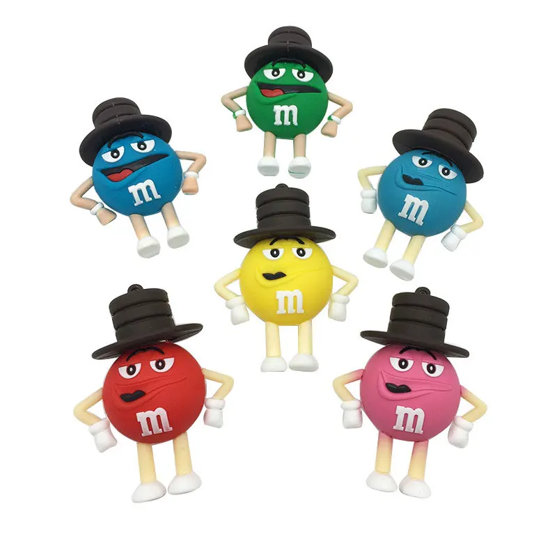 Usb флеш-накопитель 128 ГБ usb 2,0 м и м джентльмен шоколадный Боб 4 ГБ 8 ГБ флеш-накопитель 16 ГБ 32 ГБ 64 Гб портативный накопитель usb карта памяти