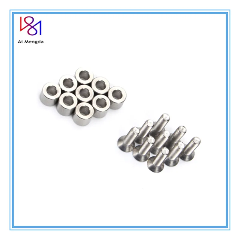 1 Set /9pcs 6x6x3mm Aluminum Spacer With 9pcs M3 Screws And Wrench As Gift For Prusa MK3 Heated Bed 6x6x3t Spacer