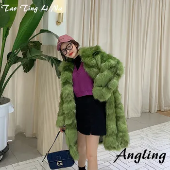 

2019 New Style High-end Fashion Women Faux Fur Coat C22